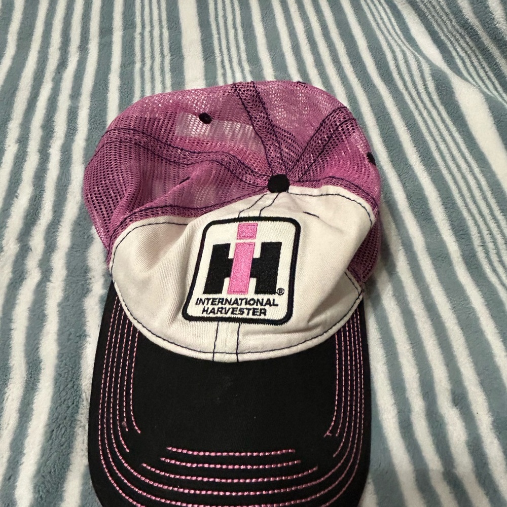 Pink and Black Women's Hat